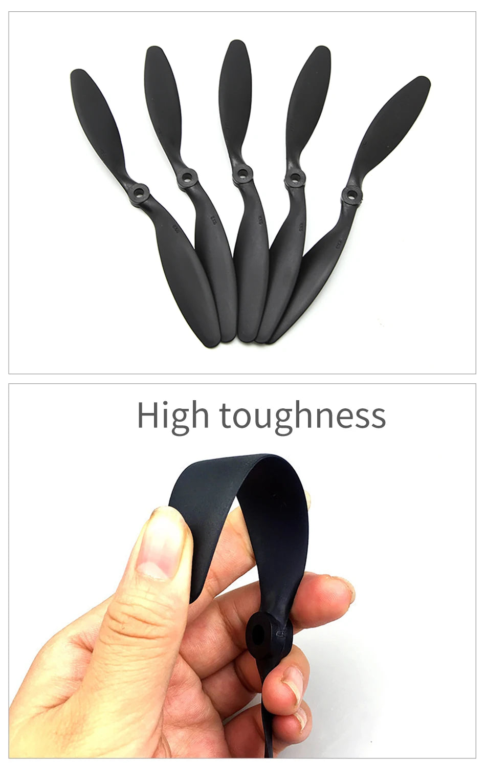 10pcs/lot 8060  Black propeller, the old paddle is easy to break . the blade is adjusted, the performance is better than