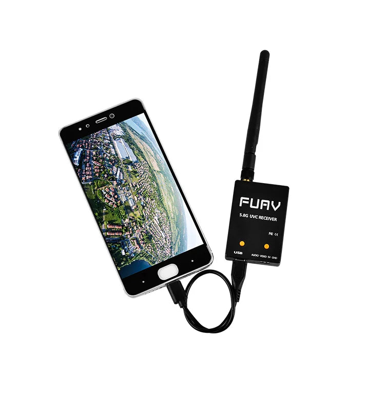 FUAV UVC Dual / Single Antenna Control OTG - 5.8G 150CH Full Channel FPV Receiver W/Audio for RC Drone Parts 15 FUAV UVC Dual / Single Antenna Control OTG, OPPO: A31, A31C, A33, A51, A53