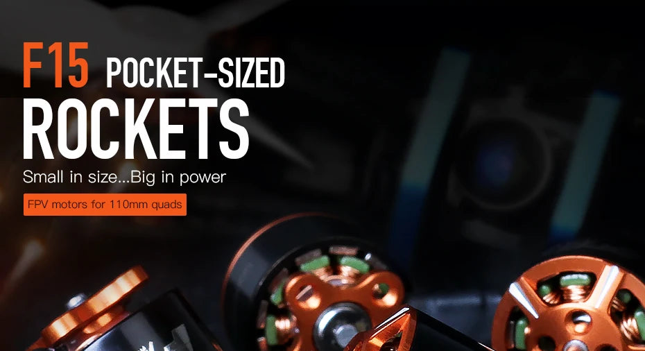 T-Motor F15 6000KV Pocket Sized Brushless Motor 244g Thrust For FPV VTOL Multicoptor Drone 6 T-Motor, F15 POCKET-SIZED ROCKETS Small in size_ Big in