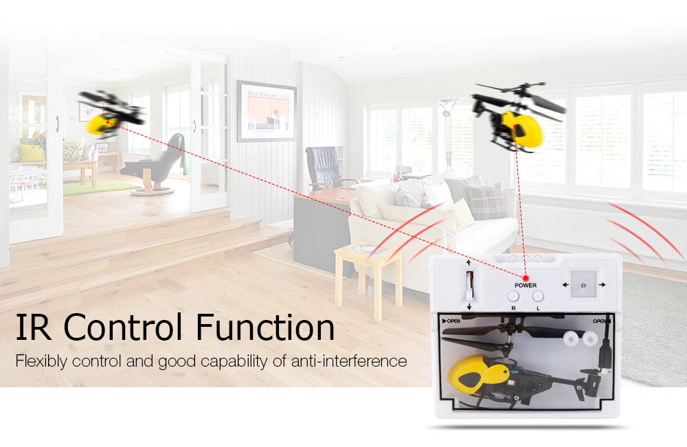 QS5012 RC Helicopter, POWIER LEoeen IR Control Function Flexibly control and capability of anti-
