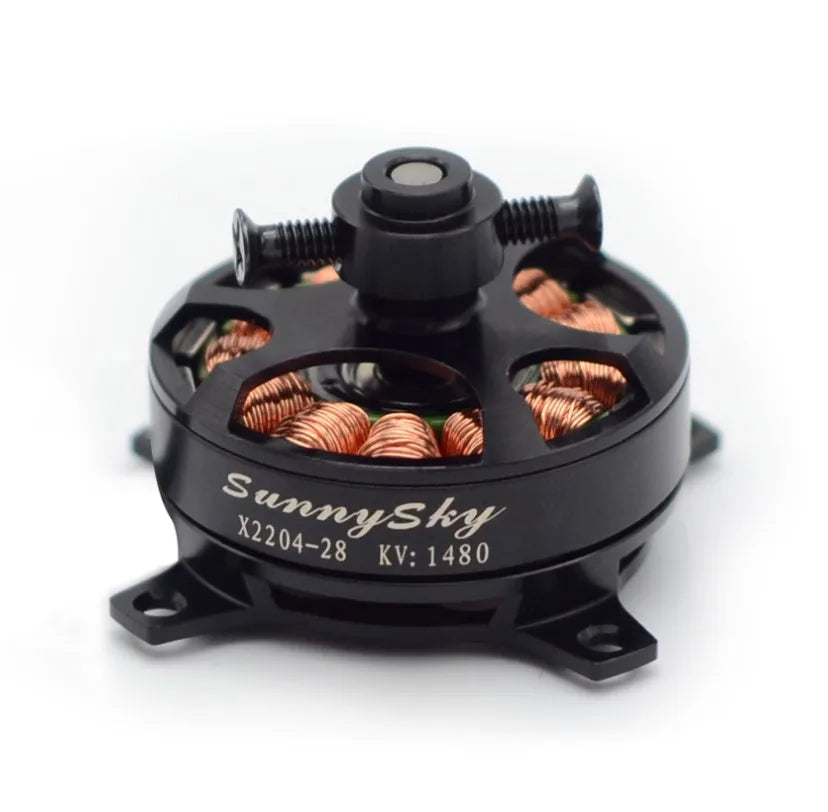 SUNNYSKY X2204 20G 2S 1800KV/1480kv 50W Brushless Motor, 340g Thrust HD8040 9047 prop 12 X2204 20G 2S 1800KV/1480kv 50W Brushless
