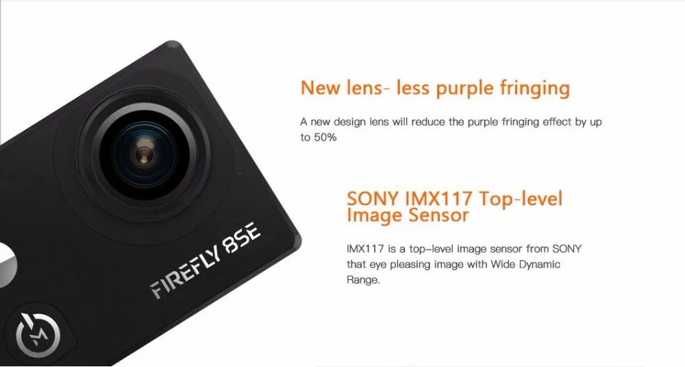Hawkeye Firefly 8SE Action Camera - 4K 90 Degree / 170 Degree Screen WIFI FPV Action Camera Ver2.1 Sports Recording RC Models 11 Hawkeye Firefly 8SE Action Camera, lens reduce purple fringing effect by up to 50% . '8SE FIRE
