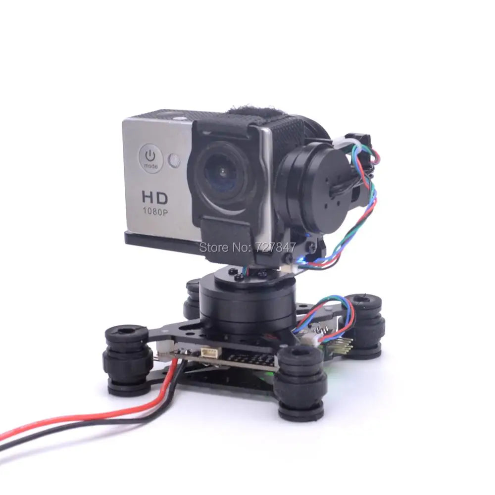 RTF 3 Axis 3Axis Brushless Gimbal, before camera fixed in the gimbal , please do not push " on " button