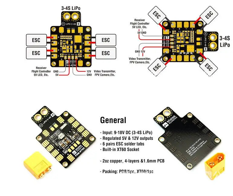 3-4S LiPo 4 Receiver Jneea Flighl Conl