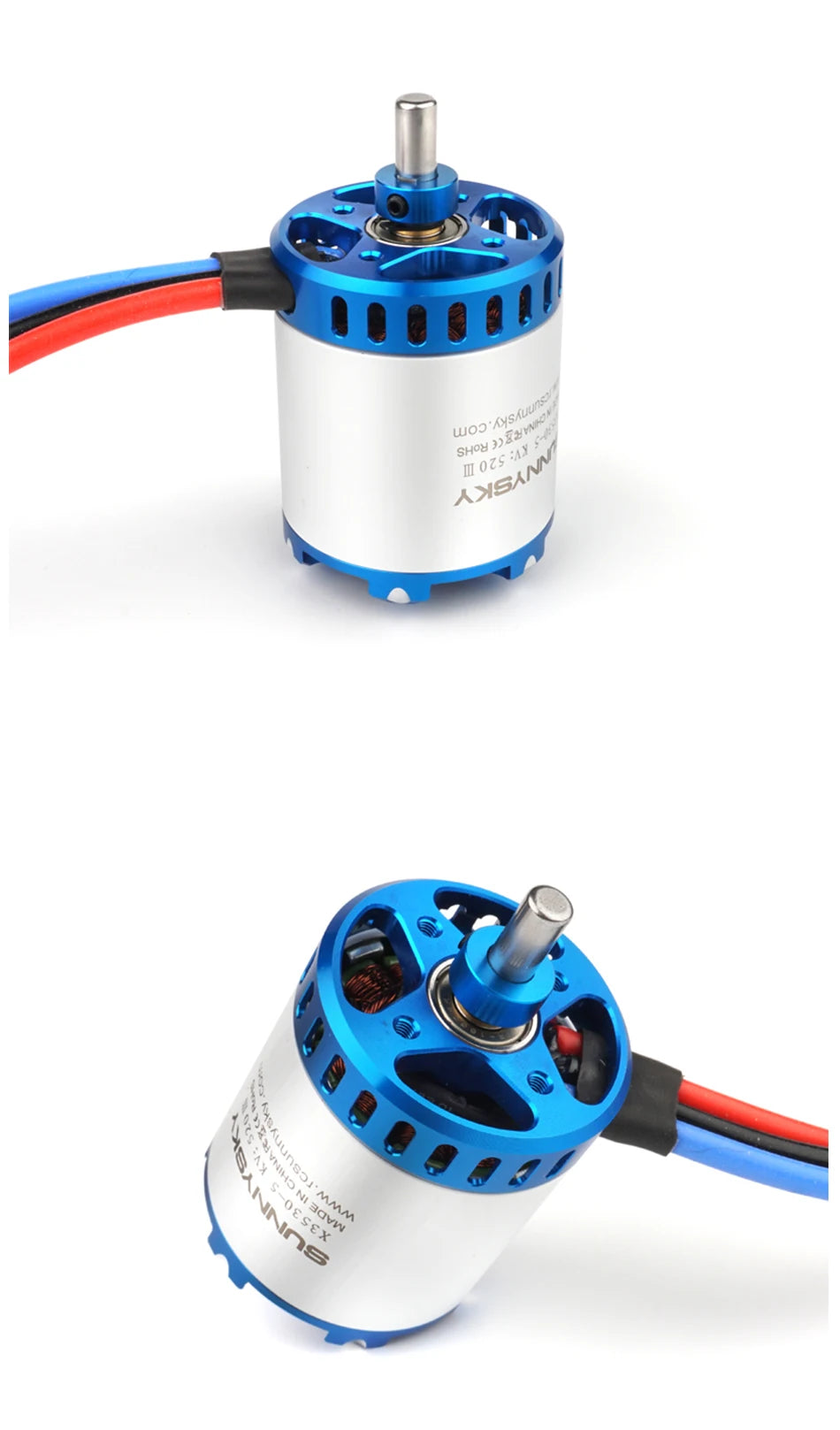 SUNNYSKY X3520-III X3530-III 445KV 560KV 780KV Brushless Motor for RC Quadcopter Airplanes Fixed Wing Plane 14 X3520-III 445KV 560KV 780KV Brush