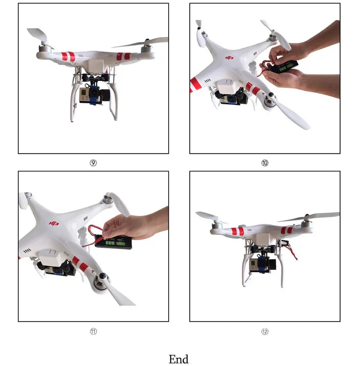 2 Axis Metal Brushless Camera Gimbal w/Motor &Controller for Gopro SJ4000 SJ7000 camera Blade Walkera QX350 Aerial photo FPV 6 aeProduct.getSubject()