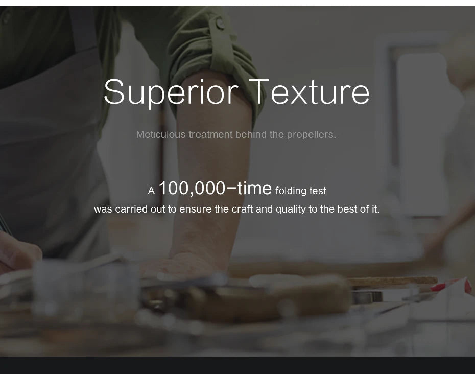 T-MOTOR MF3016 Polymer Folding propeller, Superior Texture 100,000-time folding test carried out t0 ensure the craft and quality to