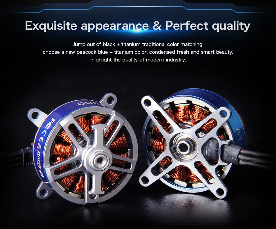 T-MOTOR, choose a new peacock blue titanium color, condensed fresh and smart beauty 