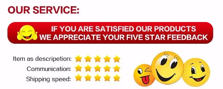 OUR SERVICE: IF YOU ARE SATISFIED OUR PRODUCT