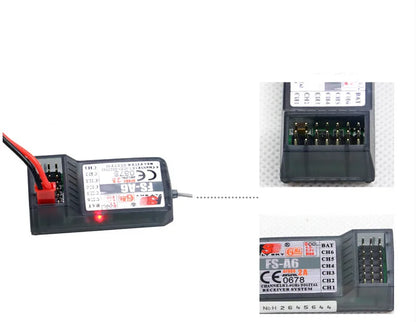 Flysky FS-A6 2.4G 6CH Receiver - For Flysky Transmitter Controller FS-I10 FS-I6 FS-I4 GT2E GT2F GT2G