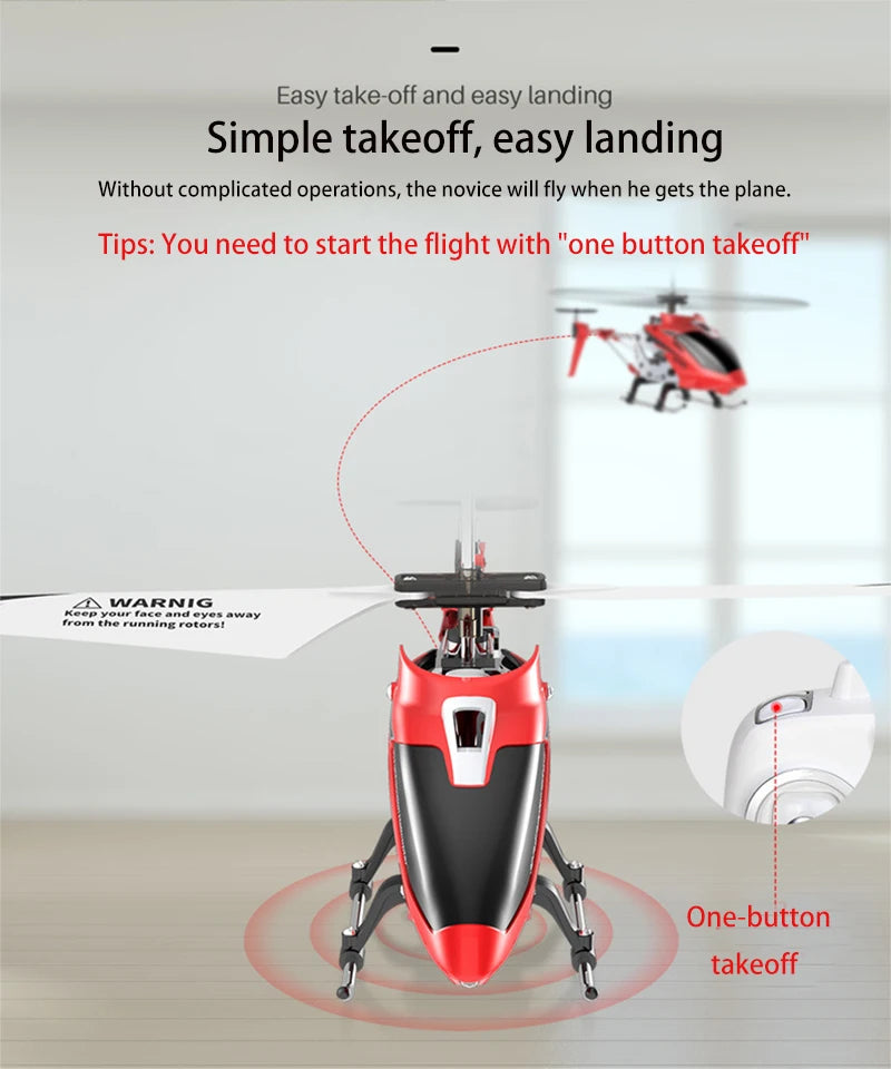 SYMA S107H Rc Helicopter, easy take-off and easy landing The novice will fly when he gets the plane .