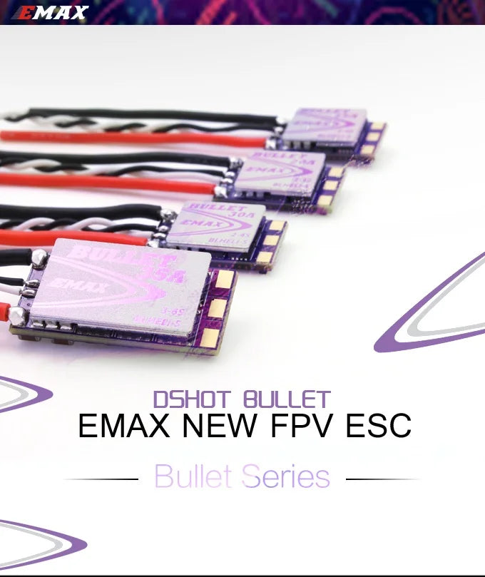 EMAX D-SHOT Bullet Series 6A 2S BLHELI_S ESC, MAX dshot BULLET EMAX NEW FPV ESC Bullet