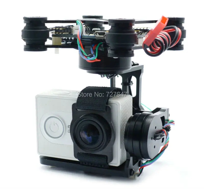 3 Axis Brushless Gimbal, mm x 50 mm, 45 mm bolt to bolt, holes 3