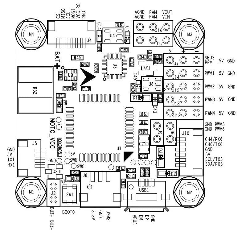 the F4 V3S Plus Flight Controller only support Betaflight software . we do