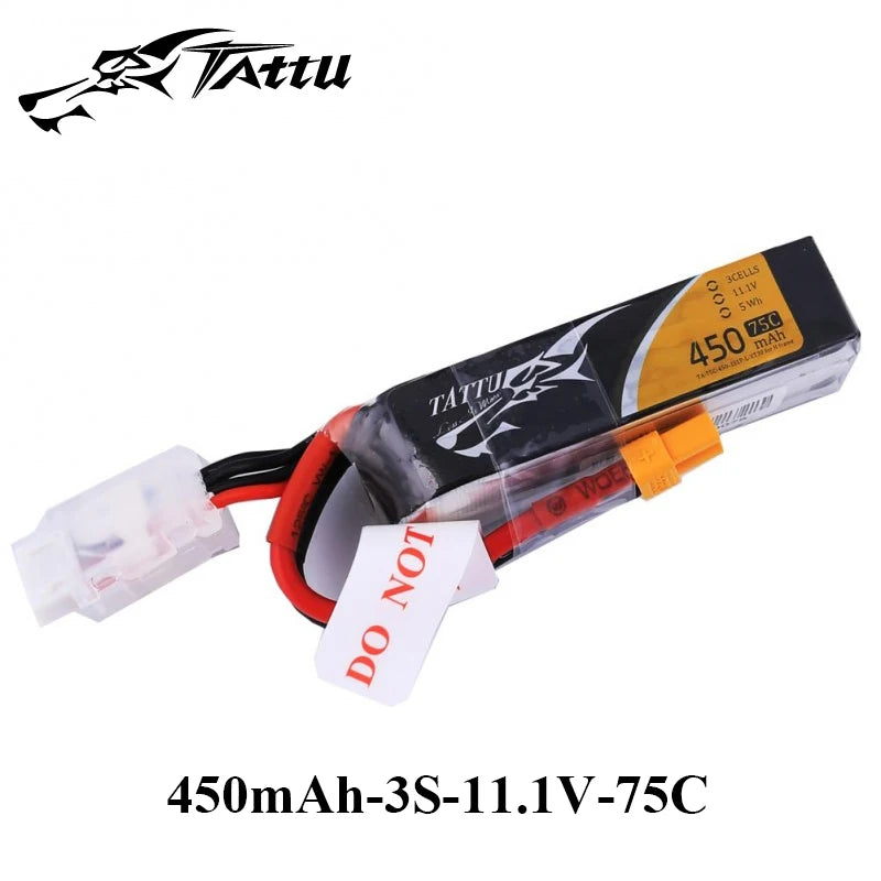 Ace Tattu Lipo Battery, 7X TAttu 4lv SWr 450mAh-3S-I