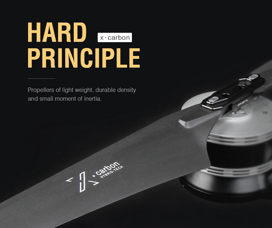 carbon PRINCIPLE Propellers of light weight, durable density and small moment of in