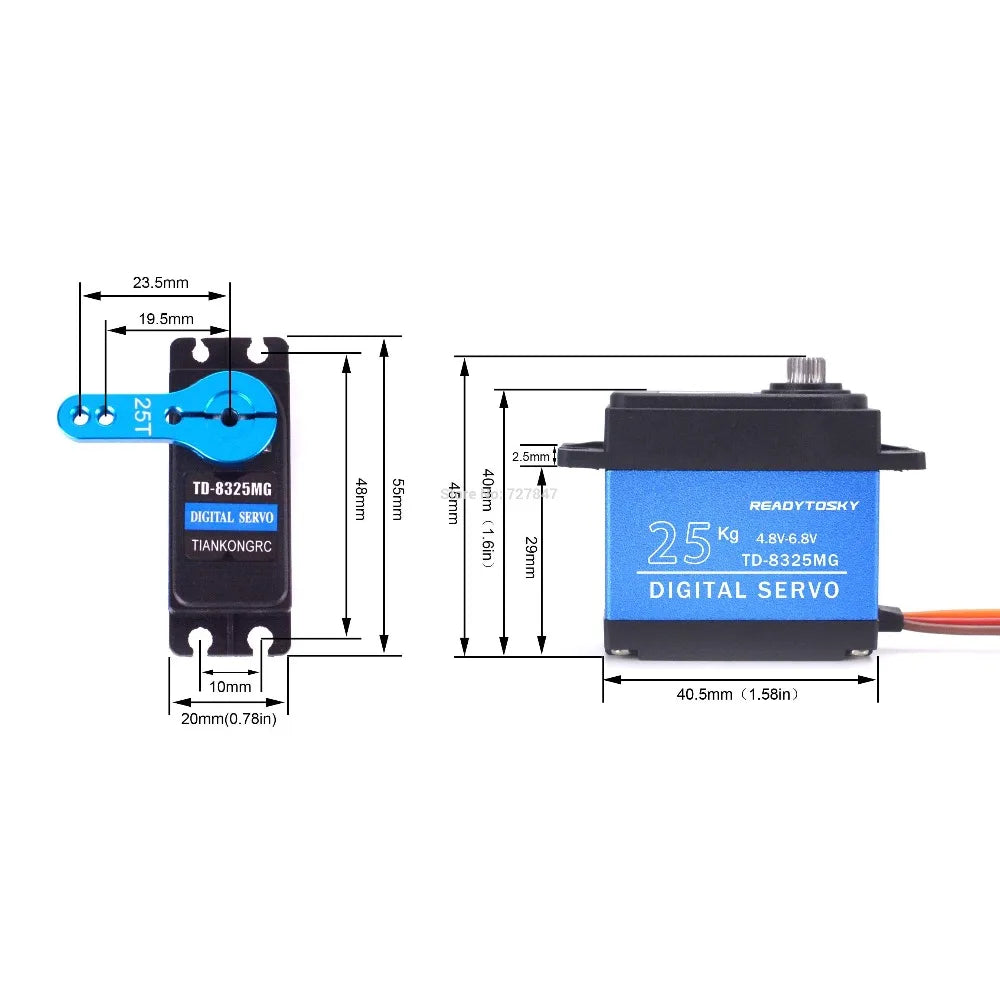 Readytosky DIGITAL SERVO TIANKONGRC g 25 Kg 4