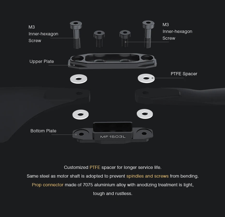 7075 aluminium alloy with anodizing treatment is light; tough and rustless