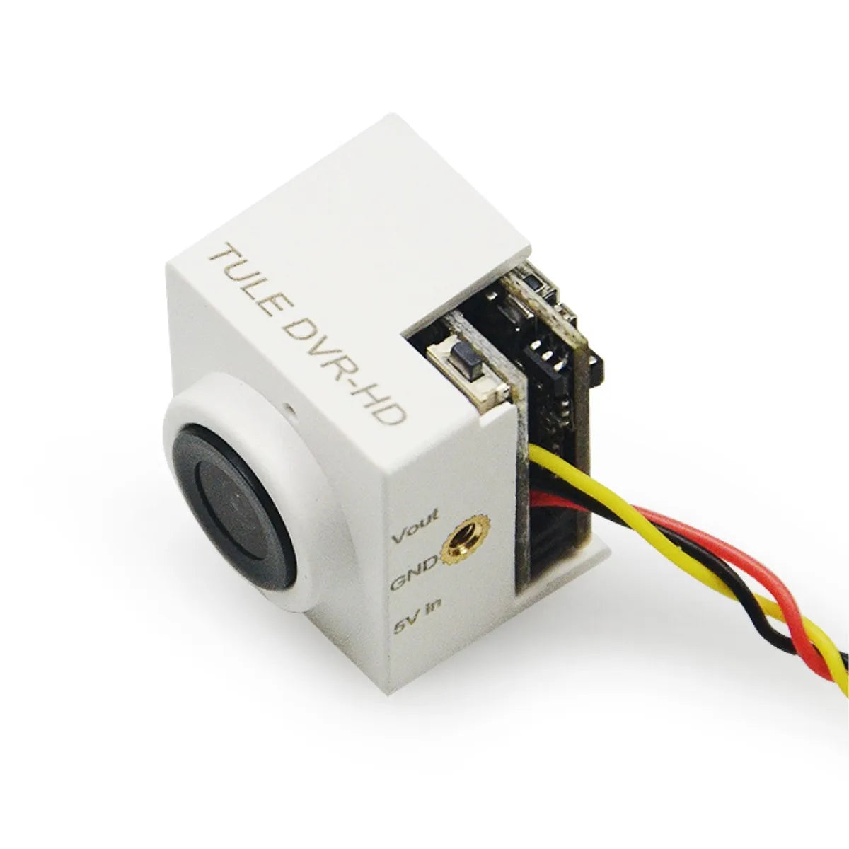 TULE 720P 170 Wide Angle Micro Mini Camera - Only 7g with DVR function for Aerial Photography FPV Racing 10 TULE 720P 170 Wide Angle Micro Mini Camera, red indicates that the camera is recording
