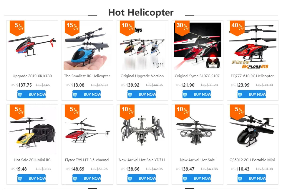 QS5012 RC Helicopter, flexible operation, such as up and down, turn left and right, forward and backward