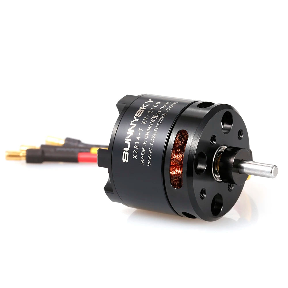 SunnySky 2814 X2814 900KV KV1100 KV1250 3-5S Brushless Motor for Believer UAV 1960mm RC Airplane Helicopter Fixed-wing Drone 8 rotor poles: 14 No-load current: 1.1A Motor resistance: 28