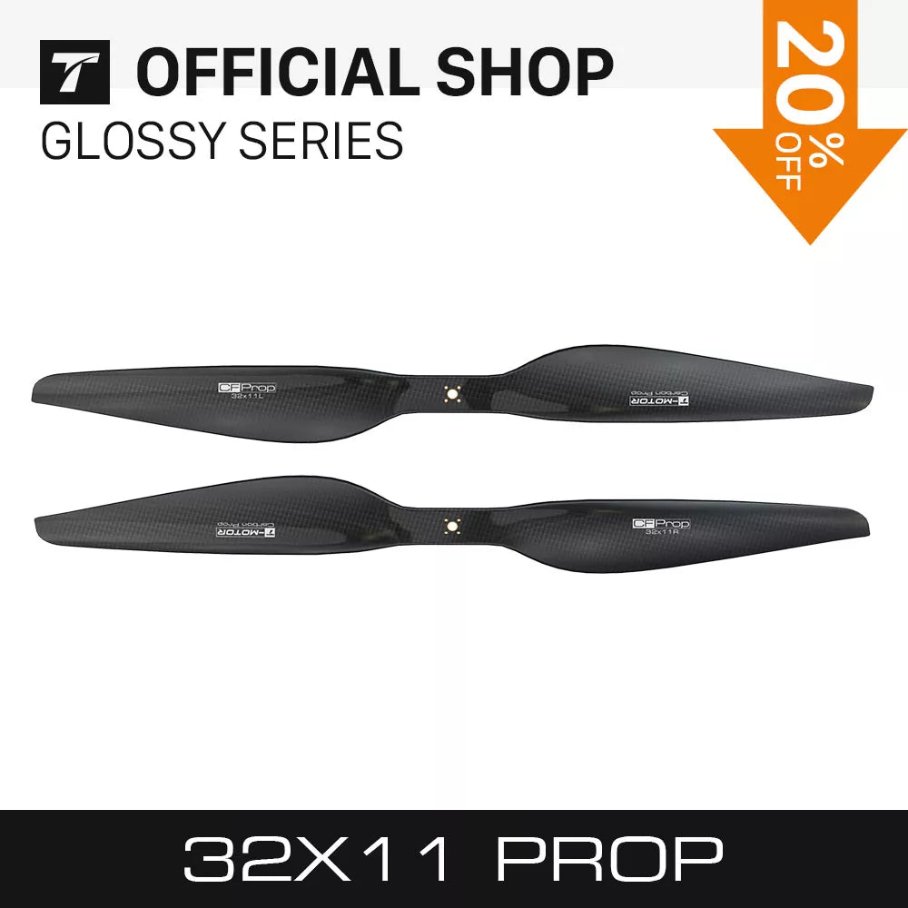 T-Motor CF G32*11 inch prop, OFFICIAL SHOP 8 GLOSSY SERIES g88 u
