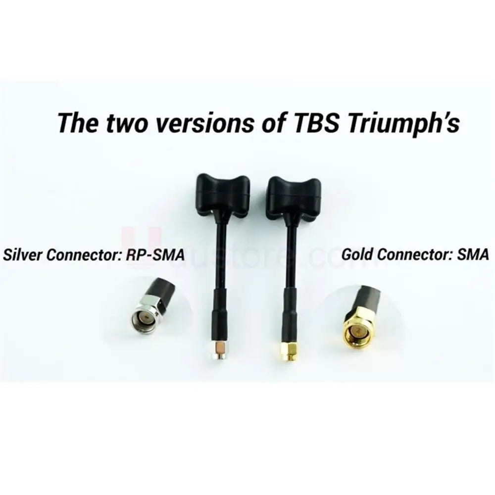 TBS Team BlackSheep VAS 5.8GHz Circular Polarized Triumph Antenna for FPV Racing Quadcopter 7 the two versions of TBS Triumphs Silver Connector: RP-SMA ( Gold