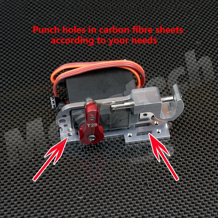 Mayatech Servo, Create custom hole patterns on carbon fiber sheets using this device for precise and personalized applications.