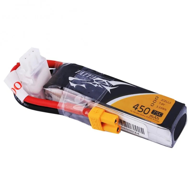 Ace Tattu Lipo Battery, 450mah 4s 75c Brand: Tattu Minimum Capacity: