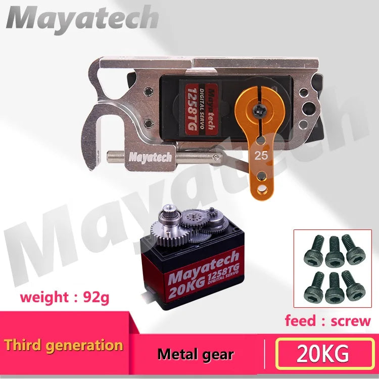 Mayatech Servo device for aerial vehicles: strong, adjustable, and controllable.