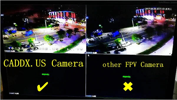 CADDX.US Turbo S1 1/3 CCD 600TVL IR Blocked FPV Camera Yellow/Green NTSC/PAL DC 5V-40V Wide Voltage 12 CADDX.US Turbo S1 1/3