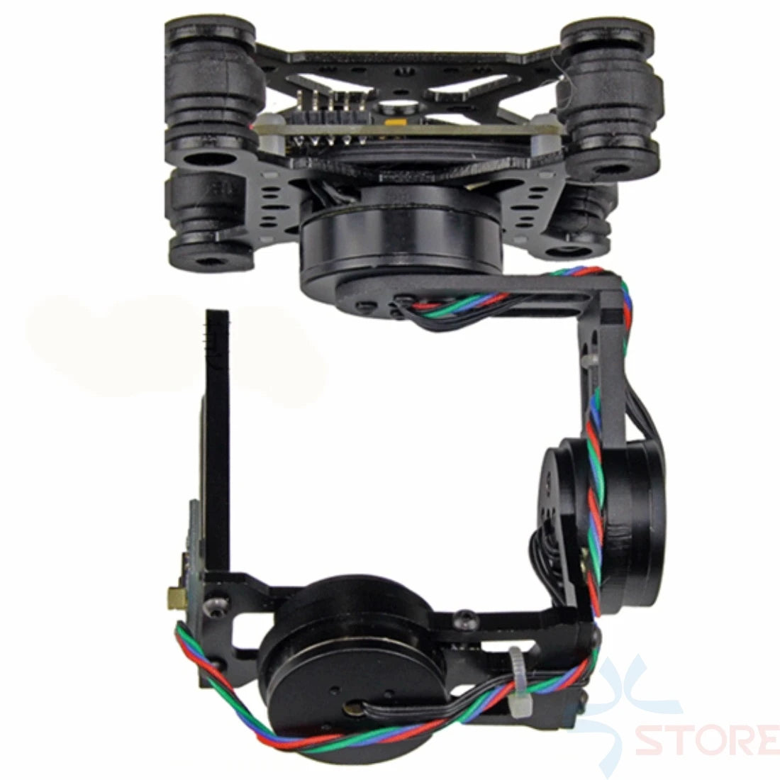 1:When receive the gimbal, first install the camera, then supply the power