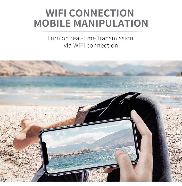 wifi connection mobile manipulation turn on real-time transmission via wifi