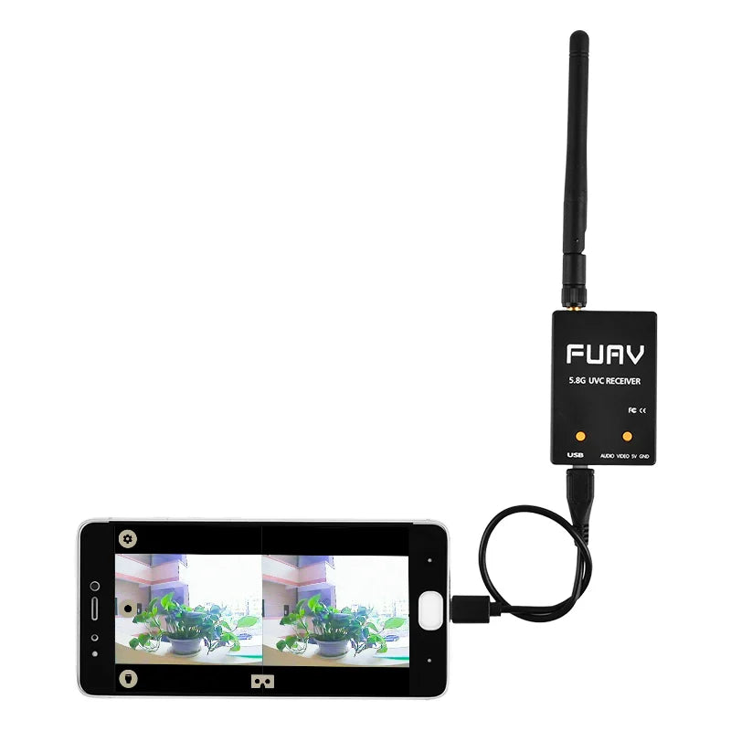 FUAV UVC Dual / Single Antenna Control OTG, the abstract radio is the mobile spectrum instrument . with a high accuracy, you can detect