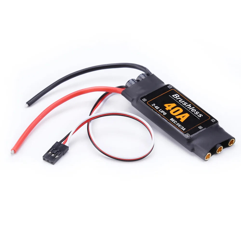 Mitoot Brushless 40A ESC Speed Controler, 3 Brushless A0A LIPO BEC SvI3