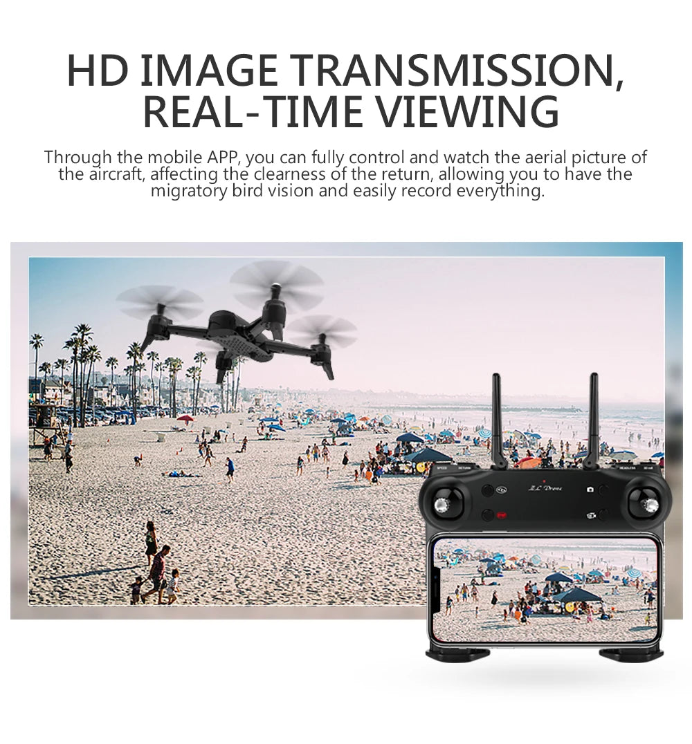 SG106 Drone, hd image transmission, real-time viewing through the mobile app