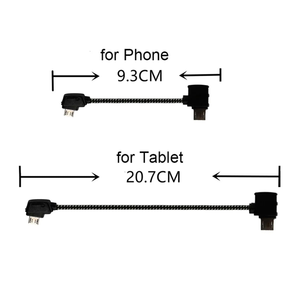Micro-USB Standard Reverse Port for IOS Type-C Cable for DJI Mavic Pro Platinum Air Mavic 2 Zoom Mini Tablet Phone to Controller 19 Micro-USB Standard Reverse Port for