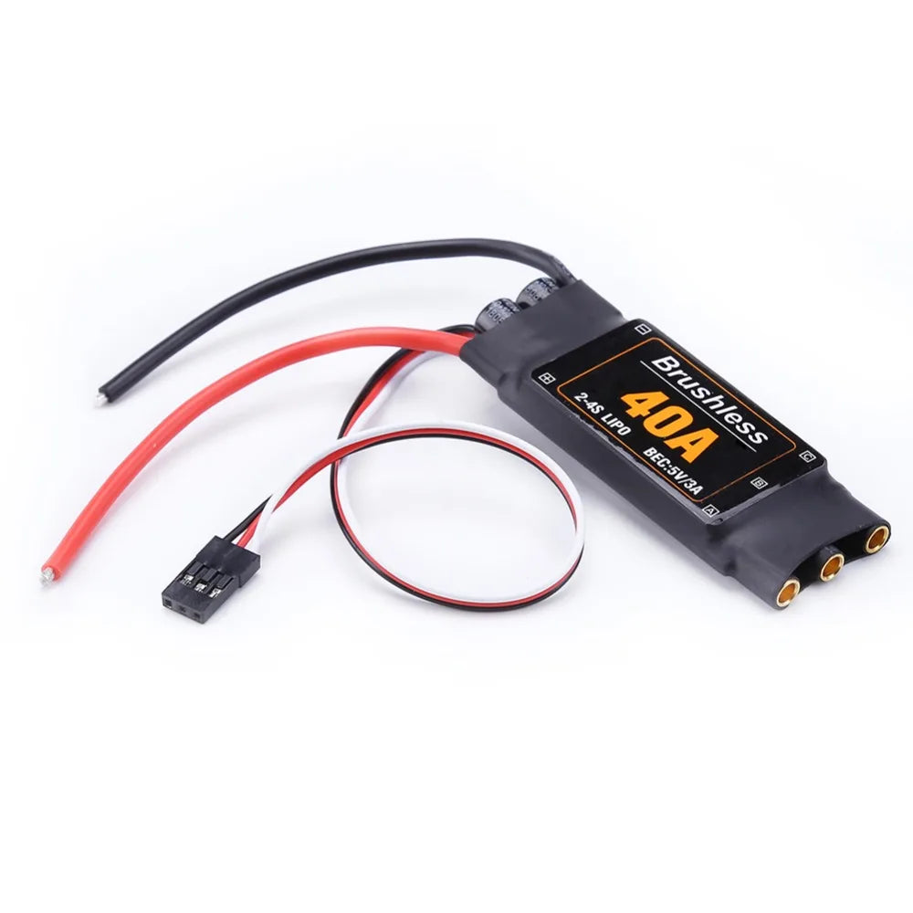 40A Brushless ESC Speed Controller, 3 Brushless A0A LIPO BEC SvI3
