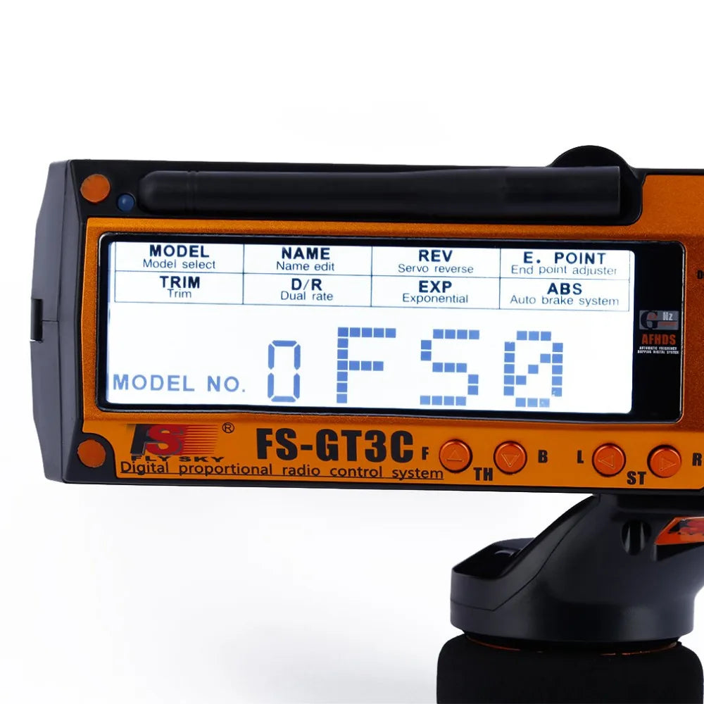 Flysky FS-GT3C Transmitter, MODEL NAME REV E POINT Model seleci Name edit Serv