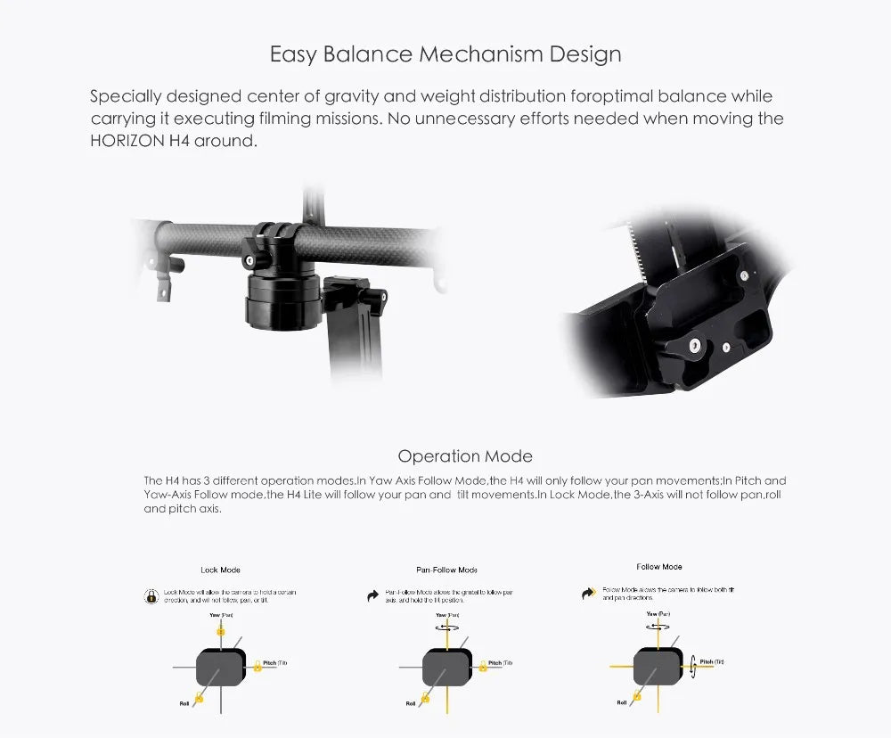 BeStableCam H4 HORIZON Brushless Handheld Camera Gimbal Stabilizer for panasonic gh4/Sony a7s /BMPCC Mirrorless Digital Camera 15 HTB1dQcxNVXXXXcpXFXXq6xXFXXXk