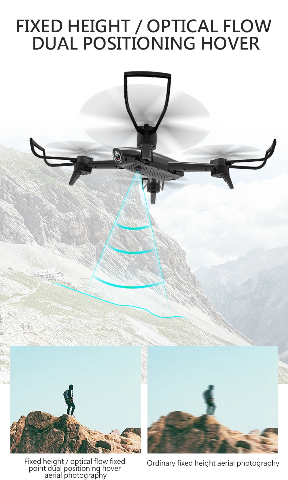 SG106 Drone, fixed height optical flow fixed ordinary fixed height aerial photography dual positioning hover fixed