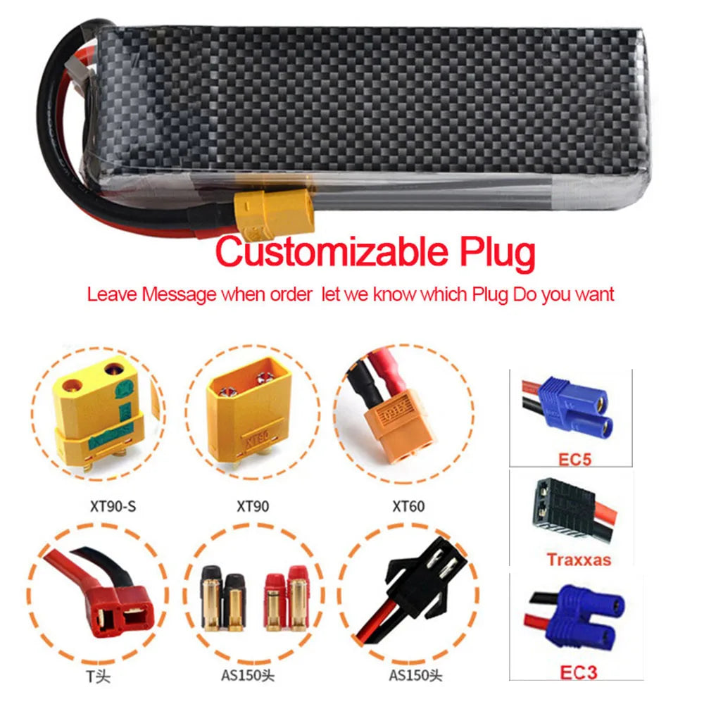 skymaker Lipo Battery, Customizable Plug Leave Message when order let us know which Plug Do you want