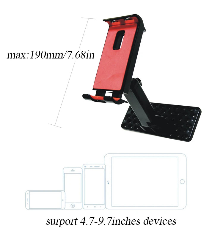 3 in 1 Tablet Bracket Phone Holder for DJI Mavic Pro Air Spark Mavic 2 Zoom Drone Controller Joystick Guard Lanyard Strap Parts 13 devices: 190mm/7.68in surport 4.7-9.7inches
