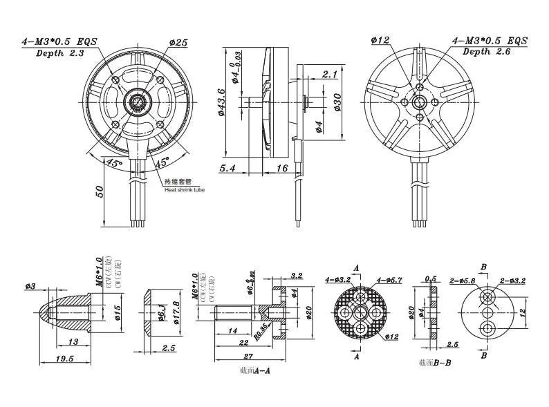 SUNNYSKY V4004 300KV / 400kv Multi-copter Motor Outrunner Brushless Motor for FPV RC Multicopter 17 Original SUNNYSKY X2212 NEW 980KV Brushless Motor