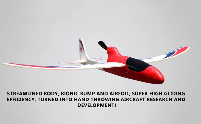 RC Airplane, STREAMLINED BODY, BIONIC BUMP AND AIRFOIL, SUPER