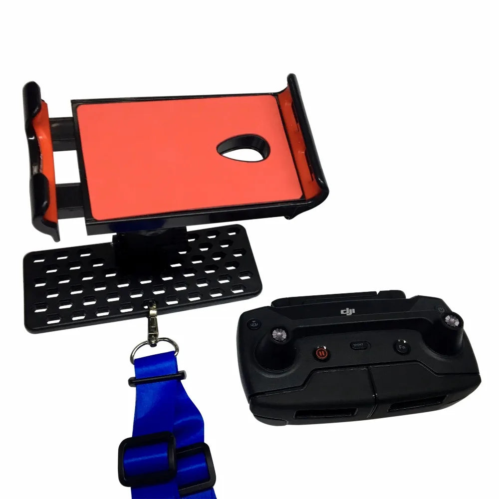 3 in 1 Tablet Bracket Phone Holder for DJI Mavic Pro Air Spark Mavic 2 Zoom Drone Controller Joystick Guard Lanyard Strap Parts 8 package include:1pcs tablet bracket, 1pc's joystick guard,