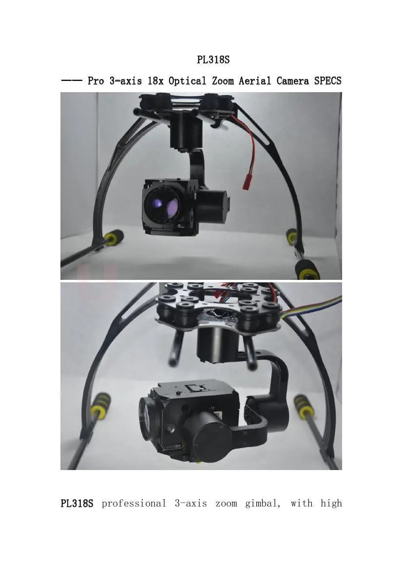 Pro 3-axis 18x Optical Zoom Aerial Camera SPECS 1080p Full HD Zoom Gimbal Long Distance Zoom 5 aeProduct.getSubject()