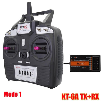 Hotrc KT-6A 2.4G 6CH RC Transmitter FHSS &amp; 6CH Receiver With Box For Rc Airplane DIY KT Board Machine FPV Drone - RCDrone
