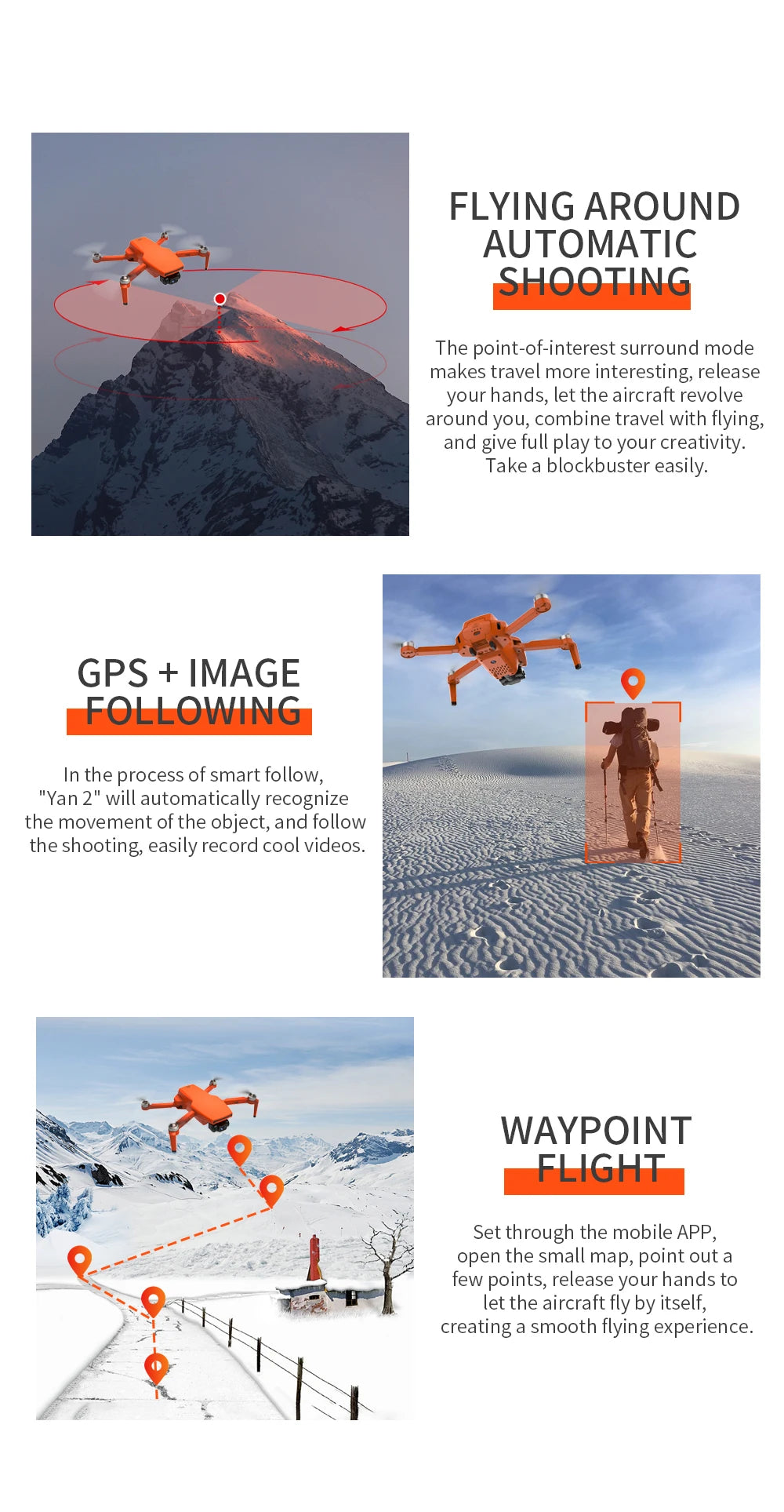 ZLL SG108 Pro Drone - Yan2 Drone 4K HD Professional Camera 2-axis Gimbal Brushless 5G WIFI 26 minutes 1.2KM 1200M distance drone Professional Camera Drone 16 ZLL SG108 Pro Drone, "Yan 2" is a point-of-interest app that allows you to follow