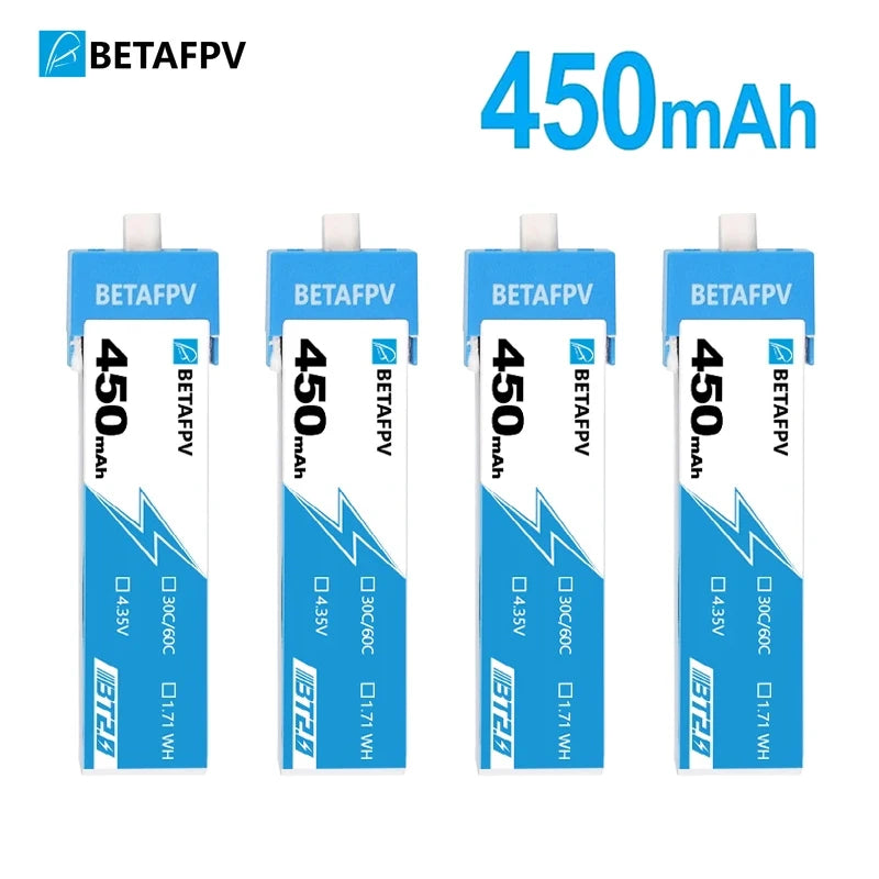 BETAFPV Drone Battery, 300mah is perfect for Cetus FPV Kit, and 450ma